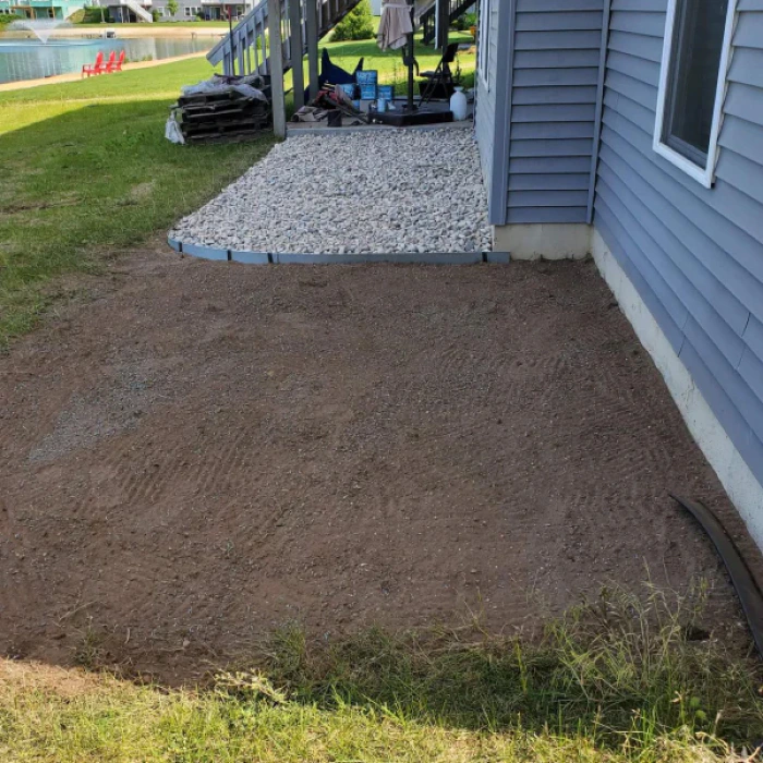 hardscape design in a residential house marne mi