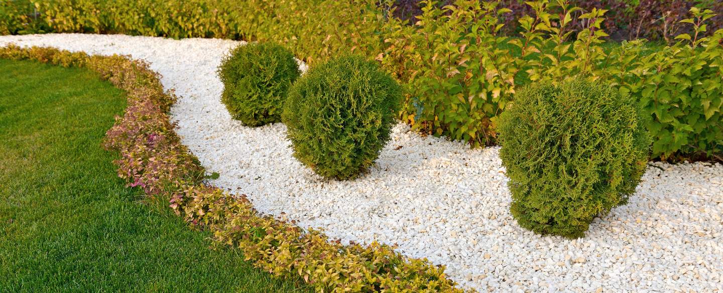 landscaping in the garden shrub and stone marne mi