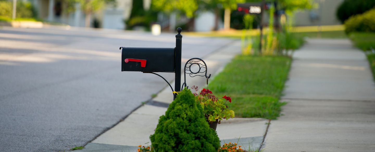 mailbox infront of a house marne mi